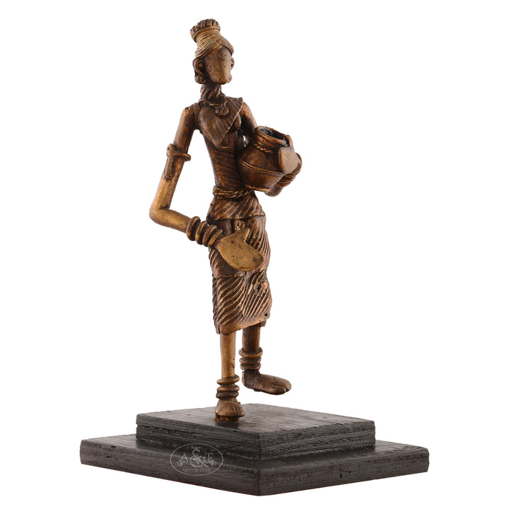 Bronze Casted Villager (Dokra)