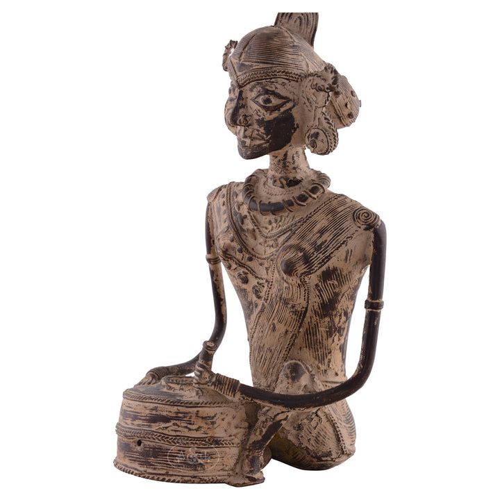 Bronze Tribal Woman Big (Dokra)