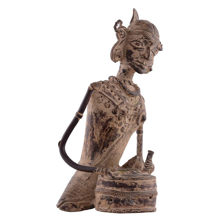 Bronze Tribal Woman Big (Dokra)