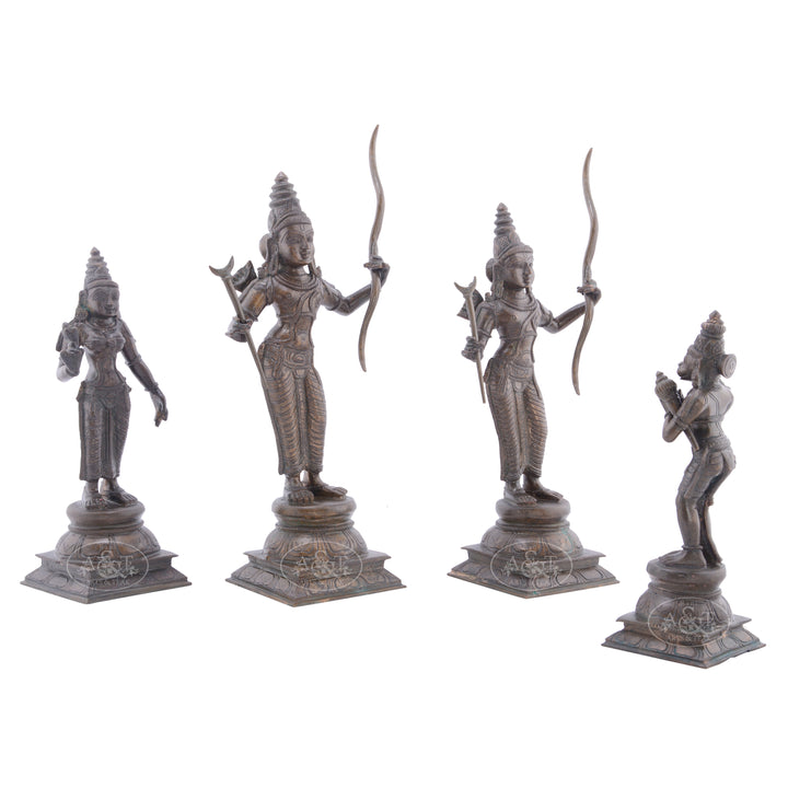 Bronze Ram Darbar Set ( Set of 4 Pieces )