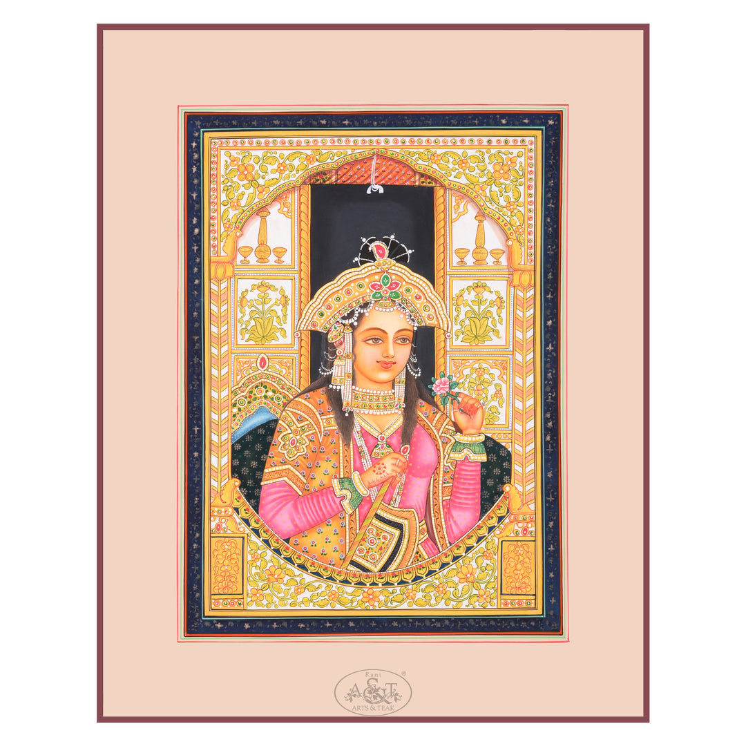 Painting on Paper - Mughal Embossed