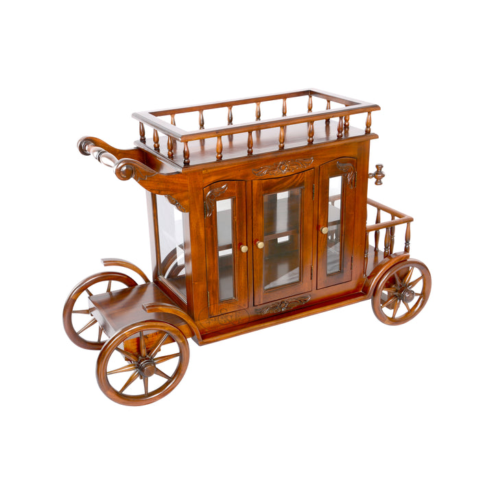 Mahogany Bar Trolley