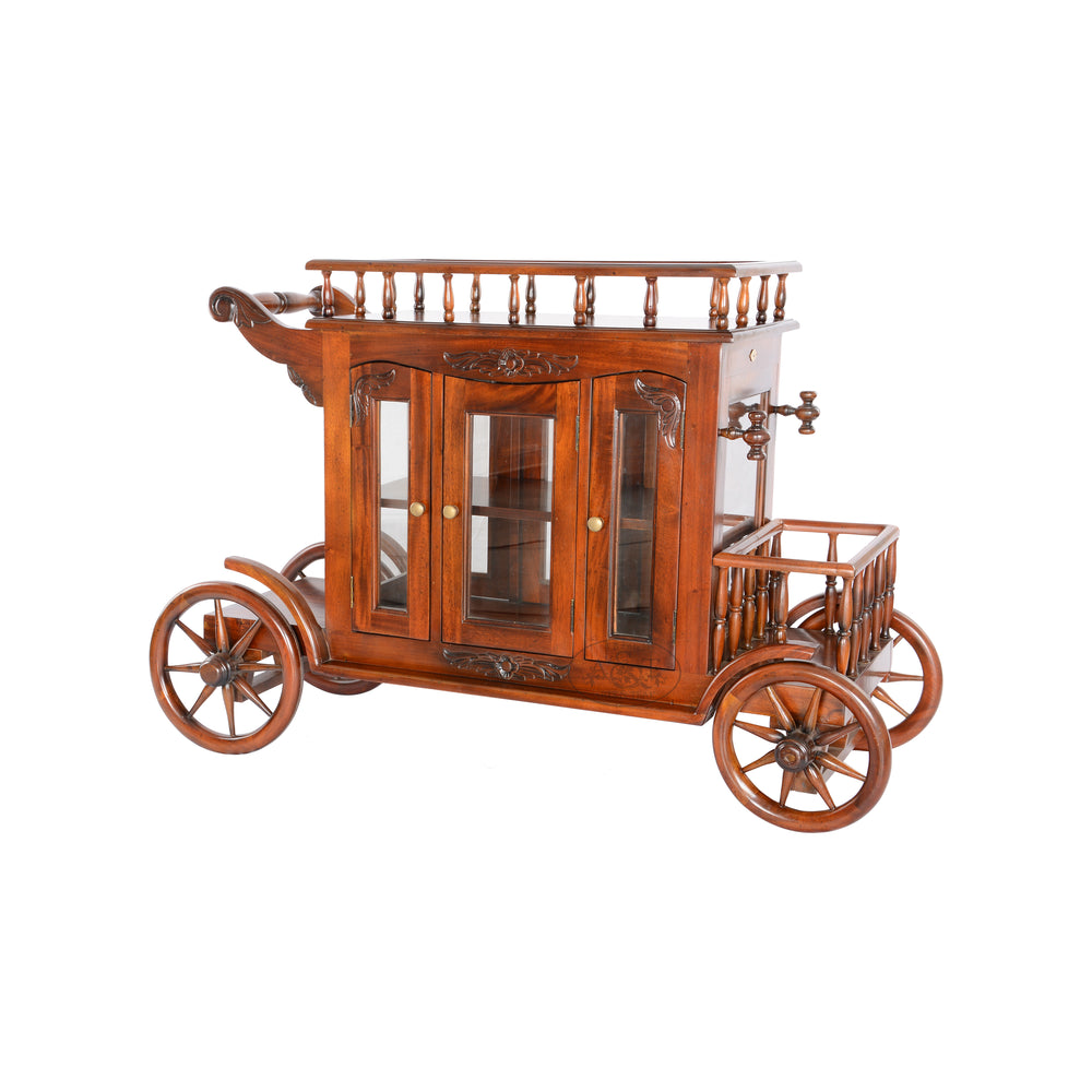 Mahogany Bar Trolley