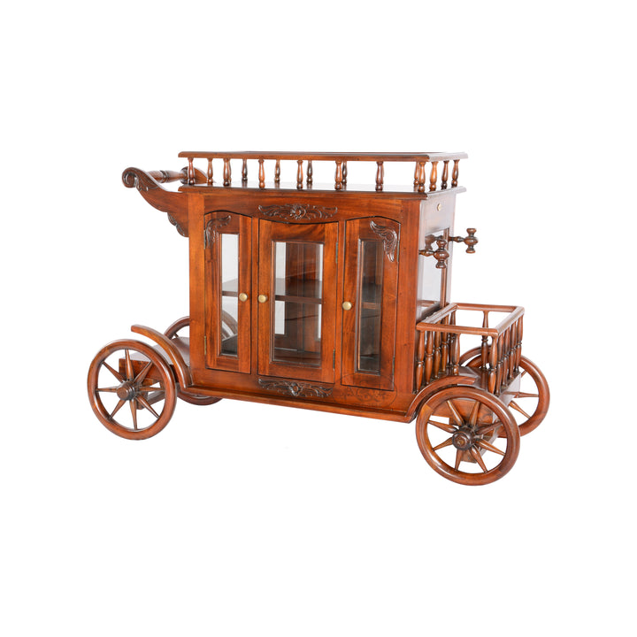Mahogany Bar Trolley