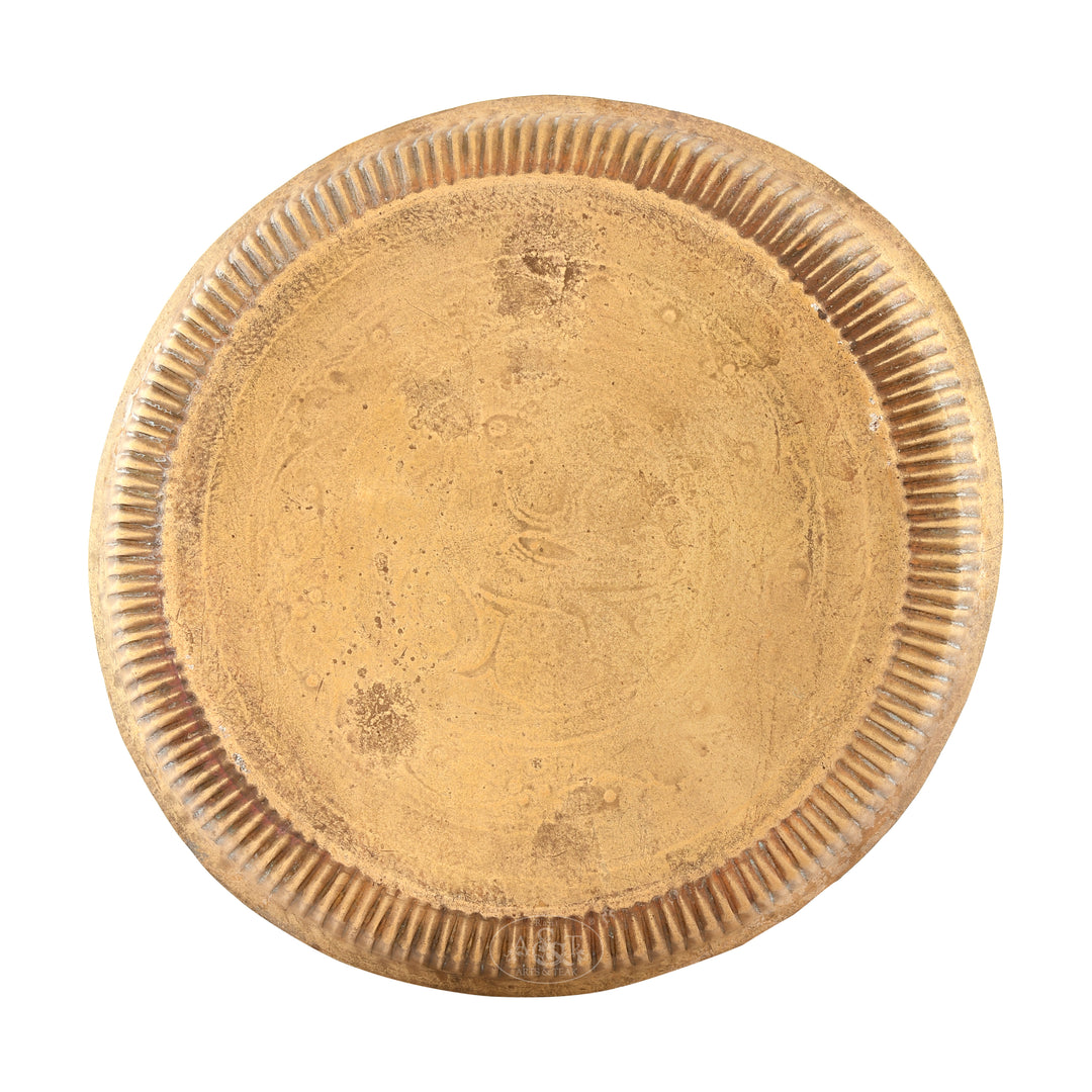 Brass Hamsa Round Tray