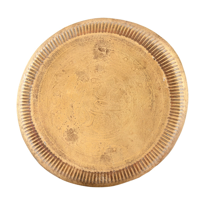 Brass Hamsa Round Tray