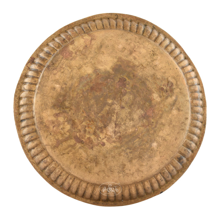 Brass Hamsa Round Tray