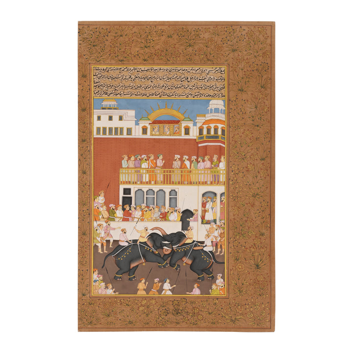 Elephants Jousting