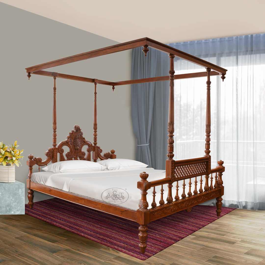 Lion Regalia Four Poster Bed