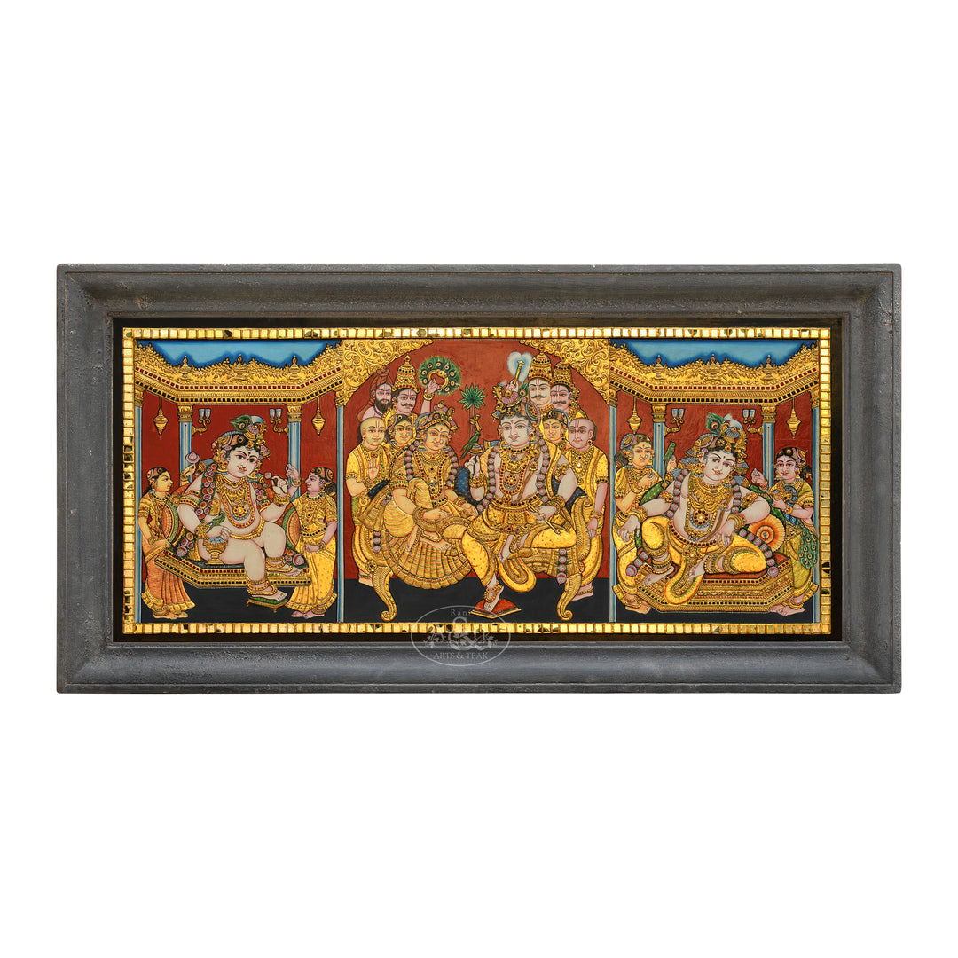 Darbar Krishna with Rukmani