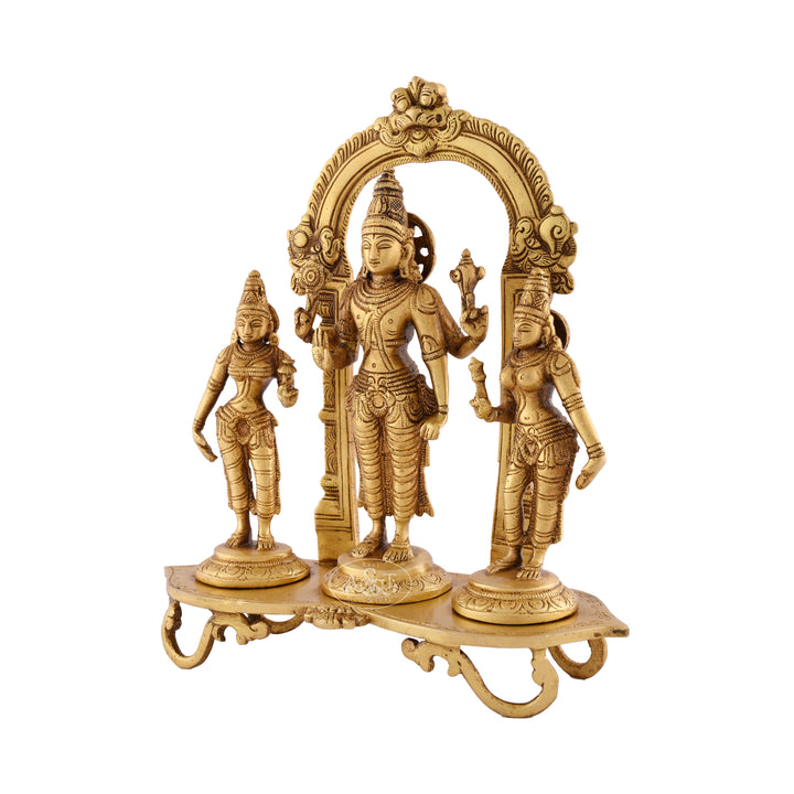 Vishnu with consorts
