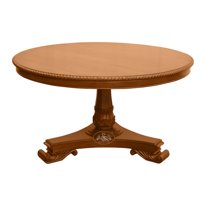 Teakwood Round Dining Table