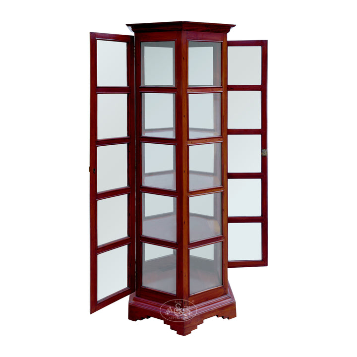 Hexagon Curio Cabinet