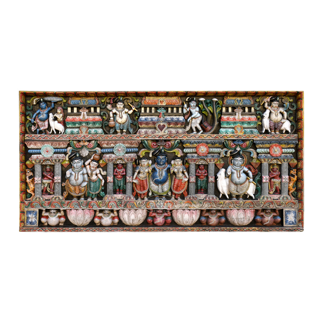 Krishna Leela Wall Panel