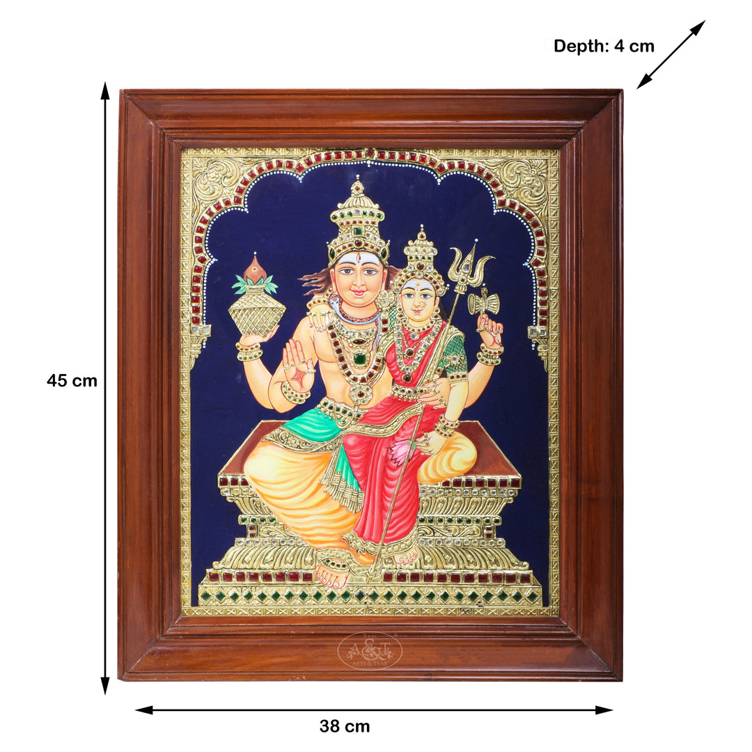 Tanjore Painting Swarna Akarsana Bhairavar