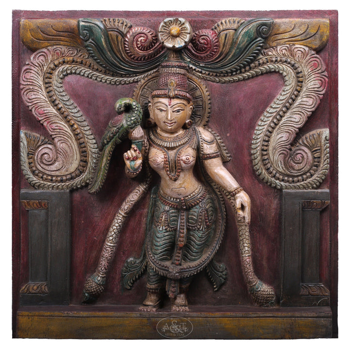 Wooden Wall Panel - Meenakshi