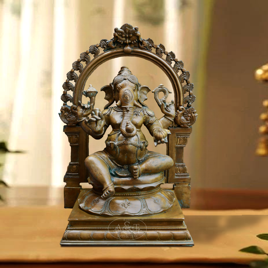 Bronze arch ganesh 