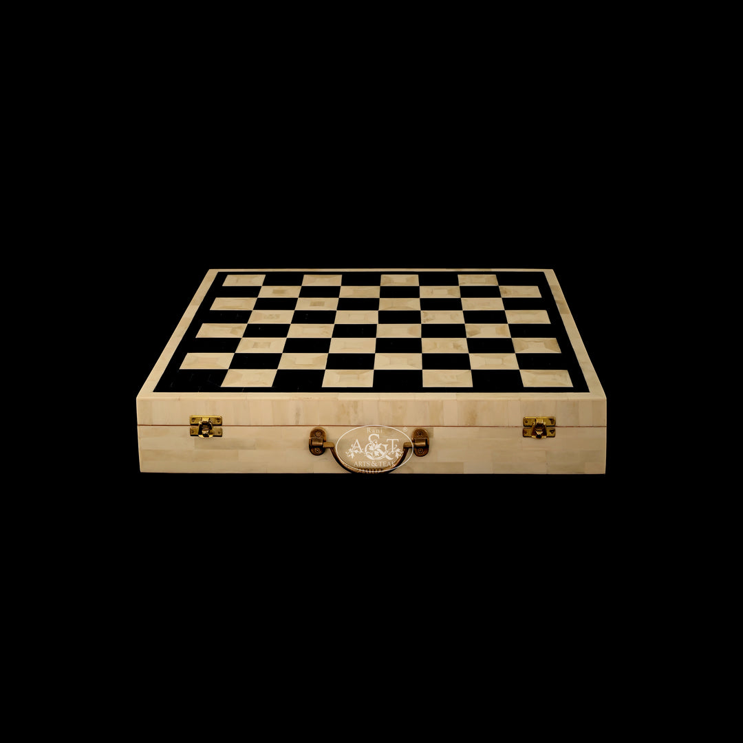 Chess Set - Bone Inlaid