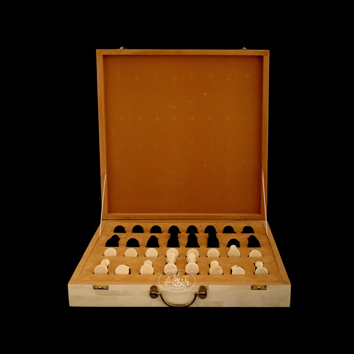 Chess Set - Bone Inlaid