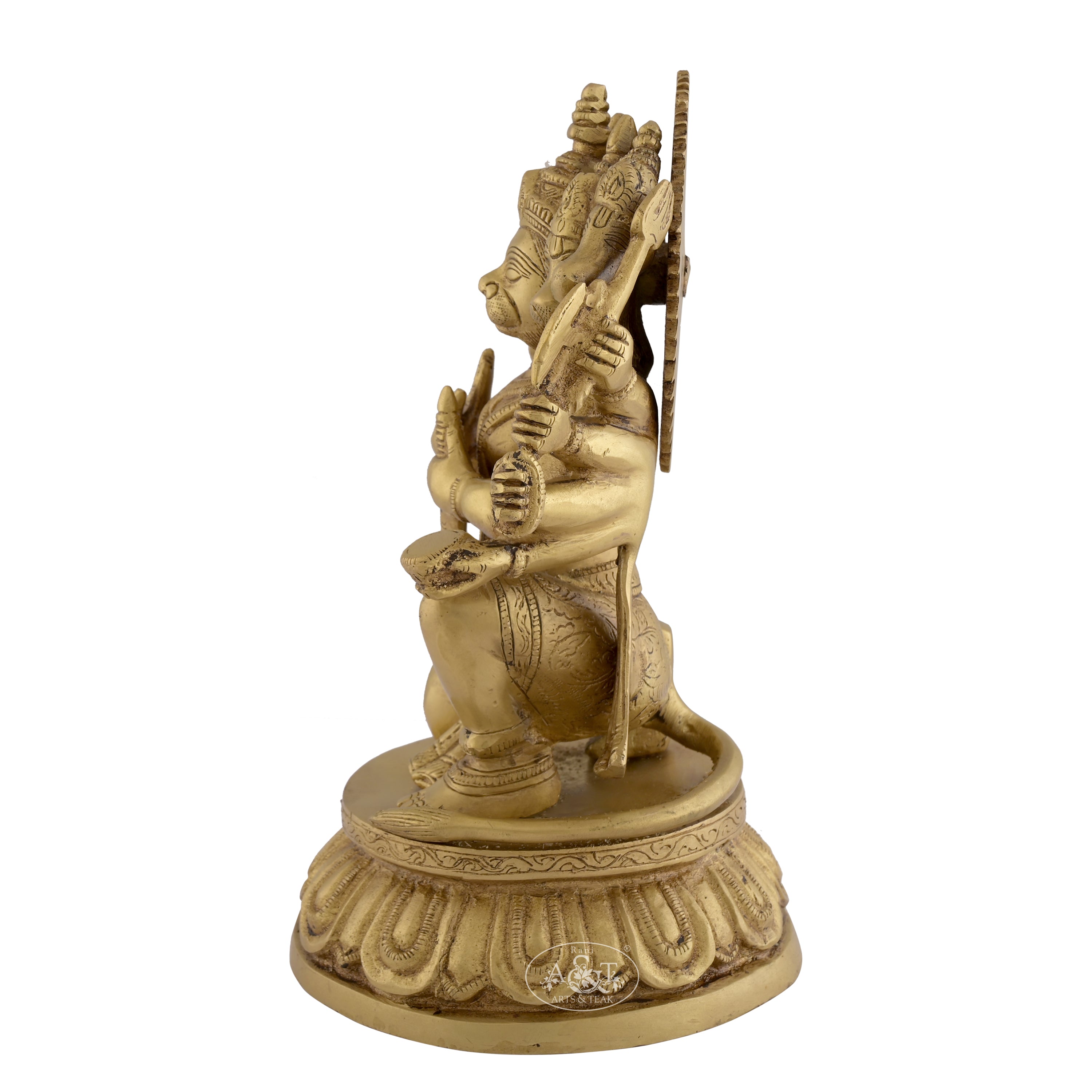 純銅  ルバン像  細工  置物2 Panchmukhi Hanuman II – RANI ARTS & TEAK