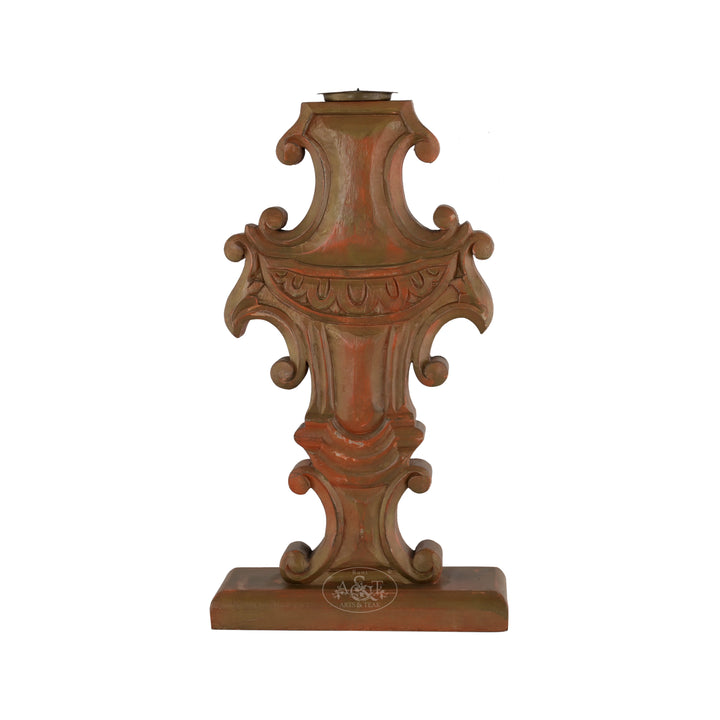 Regal Baroque Candle Holder