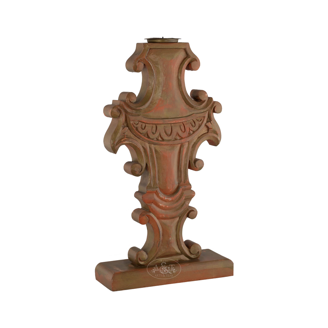 Regal Baroque Candle Holder