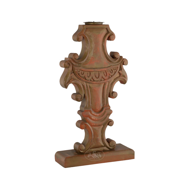 Regal Baroque Candle Holder