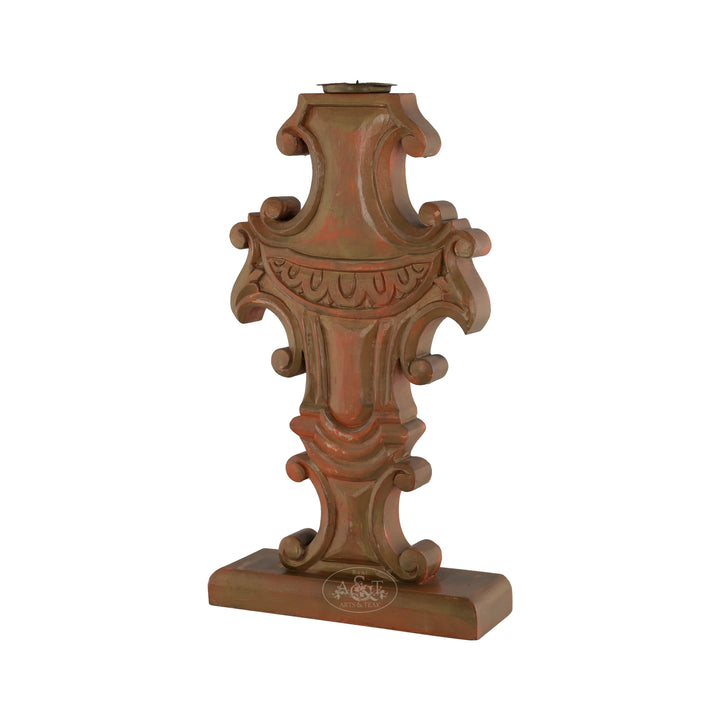 Regal Baroque Candle Holder