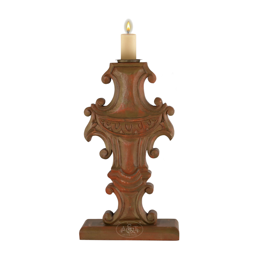 Regal Baroque Candle Holder