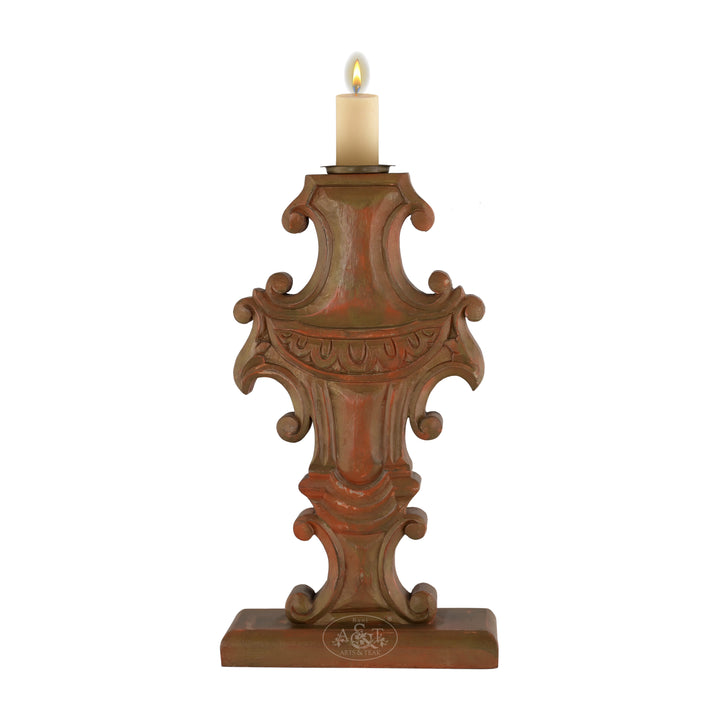 Regal Baroque Candle Holder