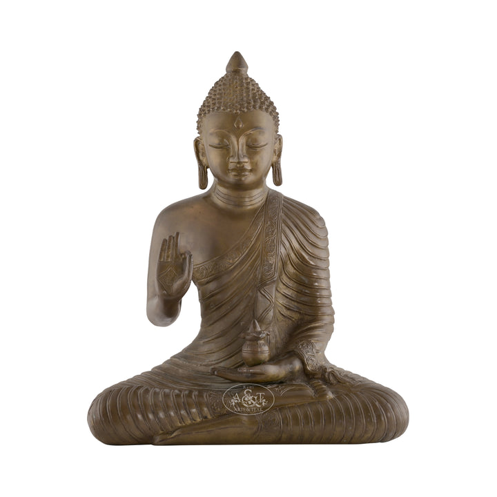 Brass Amoghasiddhi Buddha