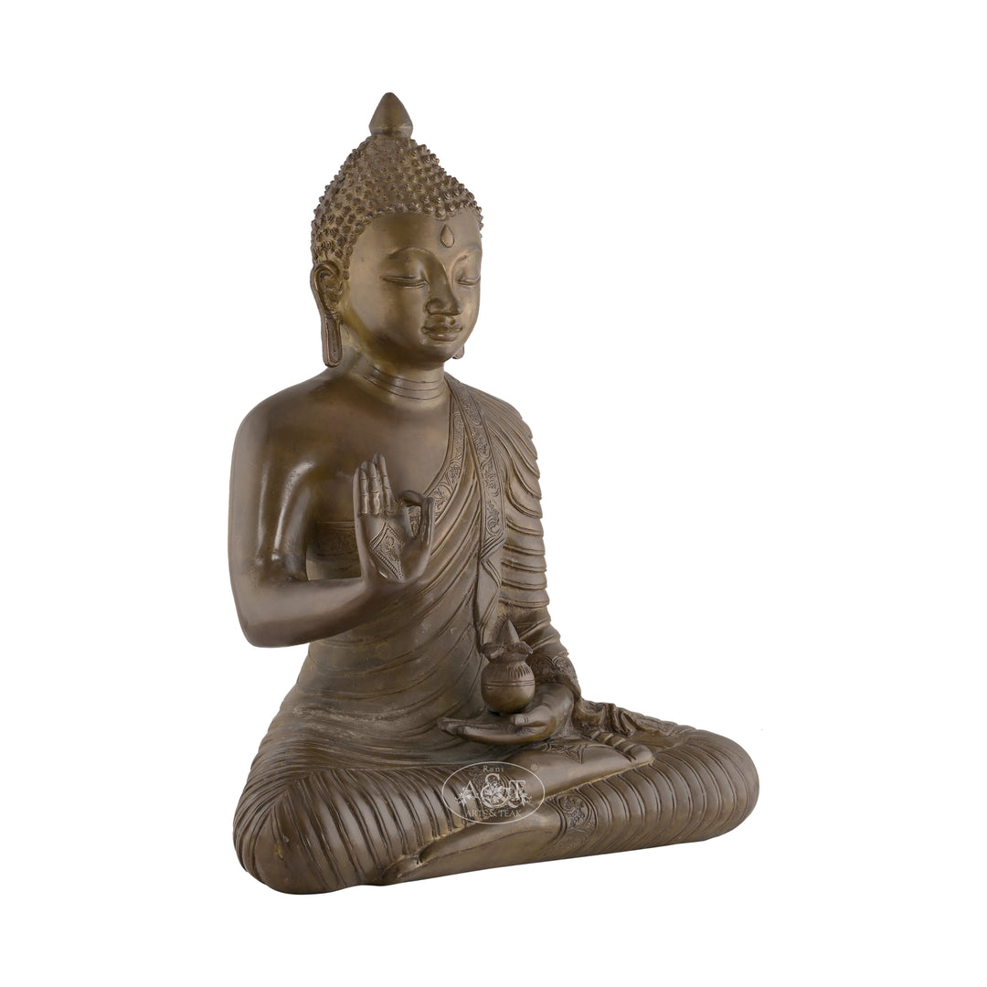 Brass Amoghasiddhi Buddha