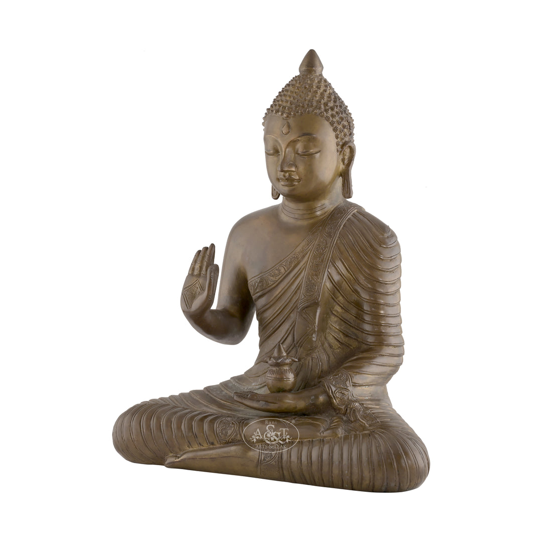 Brass Amoghasiddhi Buddha