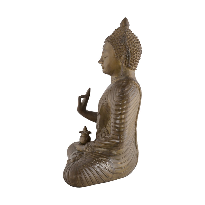 Brass Amoghasiddhi Buddha