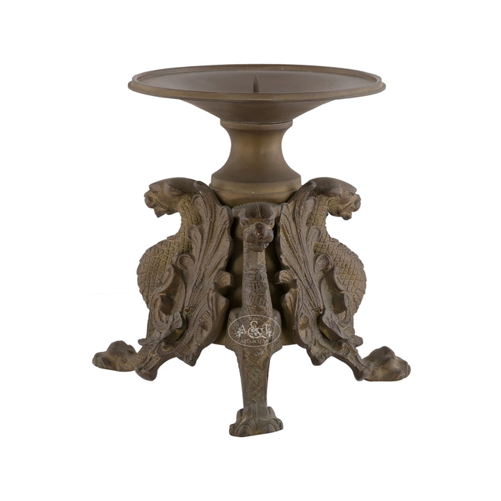 Brass Dragon Candle Stand