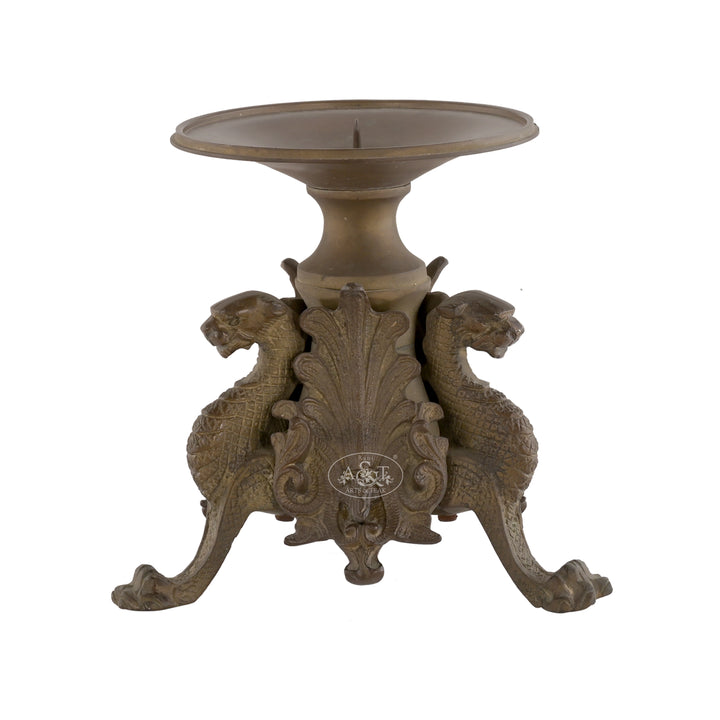 Brass Dragon Candle Stand