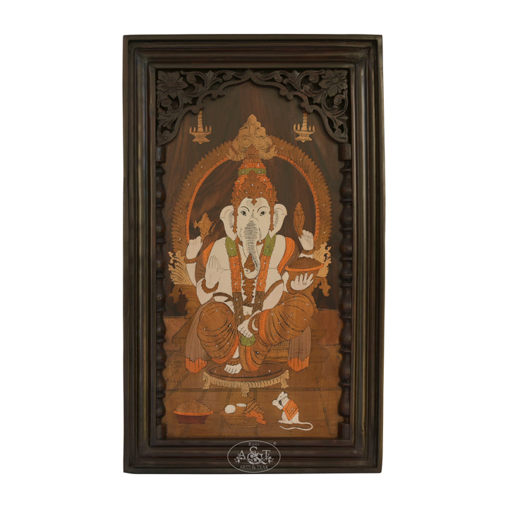 Marquetry Ganesh Panel