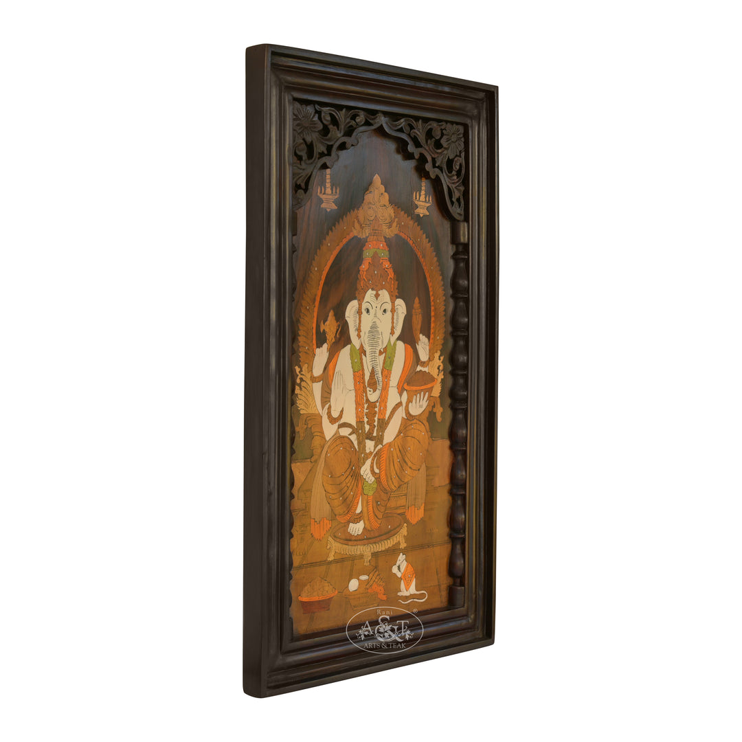 Marquetry Ganesh Panel
