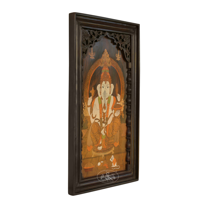 Marquetry Ganesh Panel