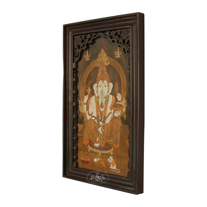 Marquetry Ganesh Panel