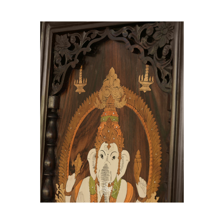 Marquetry Ganesh Panel