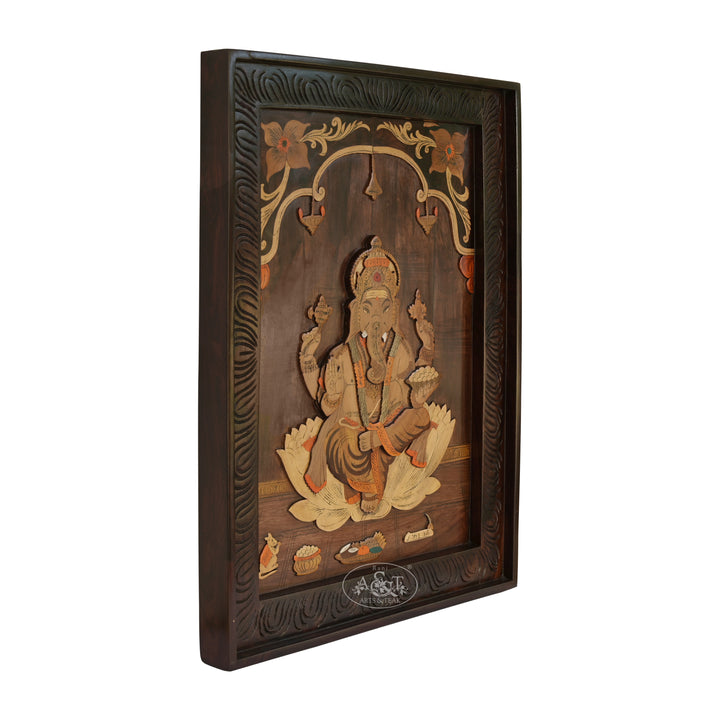 Ganesh Panel Marquetry Panel