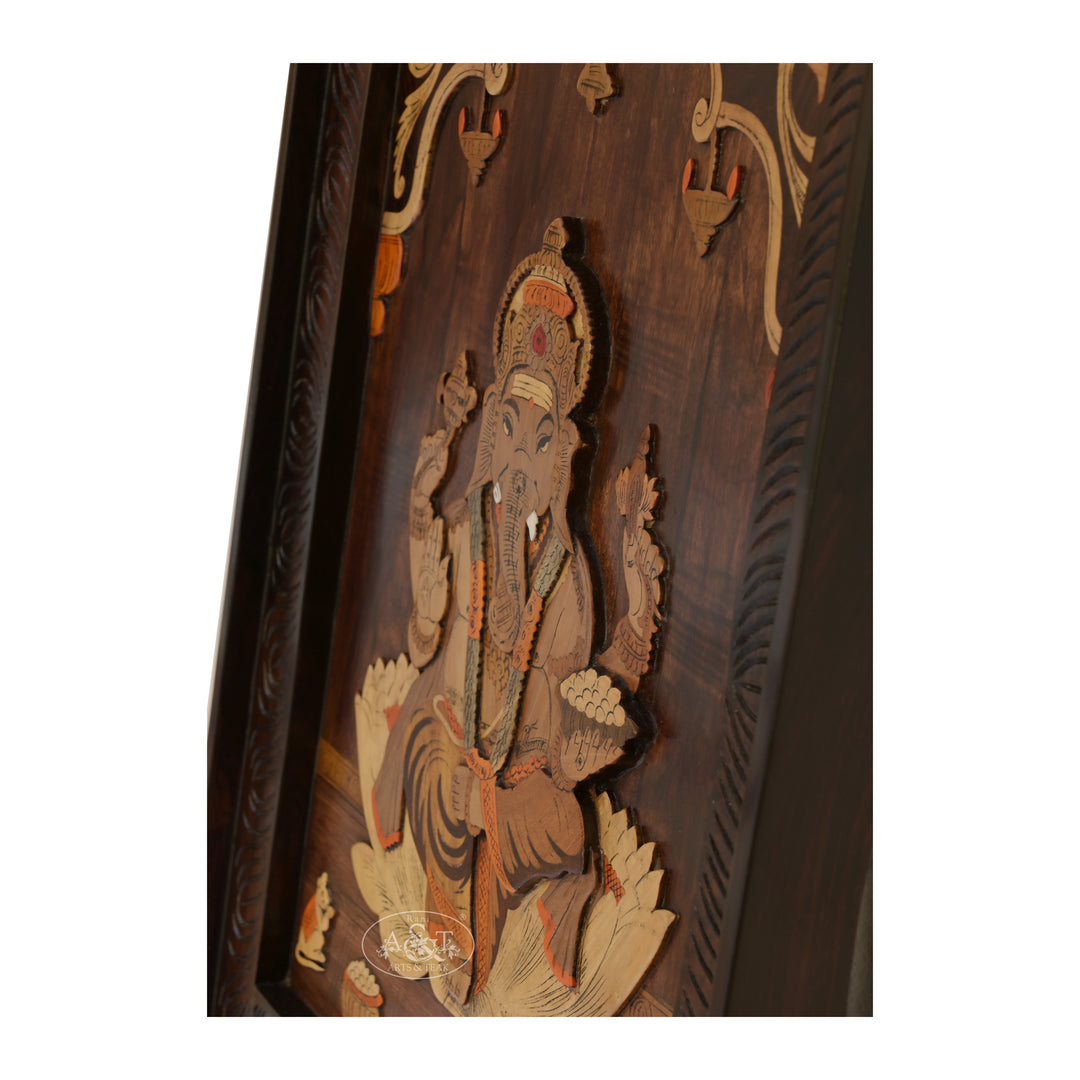 Ganesh Panel Marquetry Panel