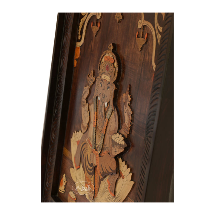 Ganesh Panel Marquetry Panel