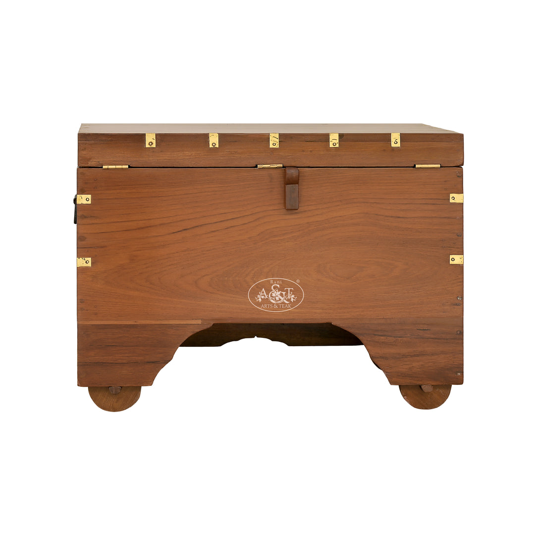 Mandalay Brass Inlaid Chest - IV