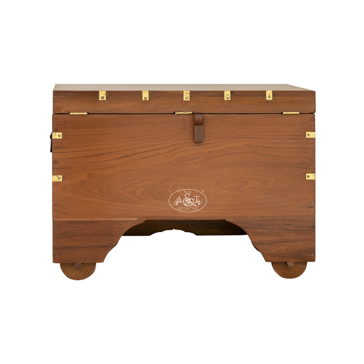 Mandalay Brass Inlaid Chest - IV