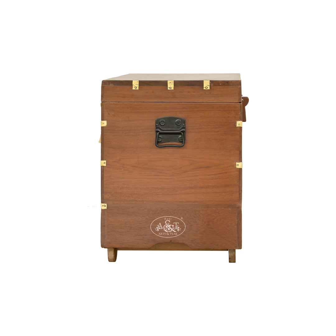 Mandalay Brass Inlaid Chest - IV