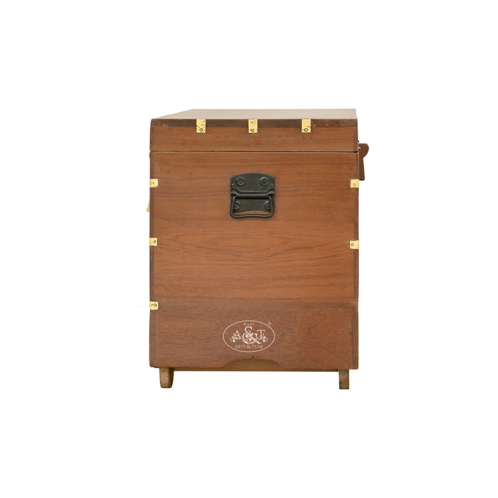 Mandalay Brass Inlaid Chest - IV