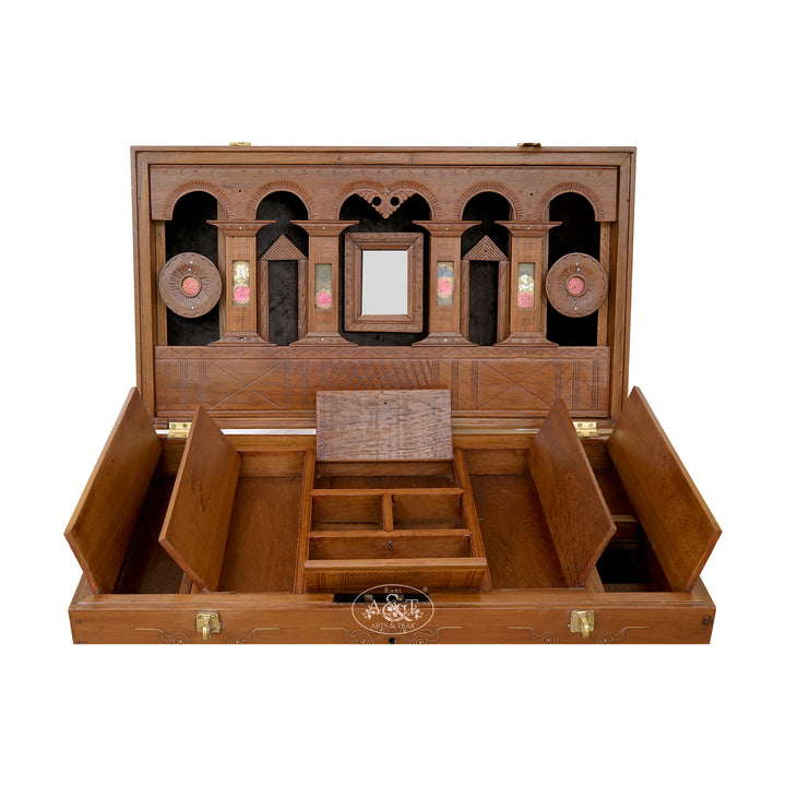 Mandalay Brass Inlaid Chest - IV