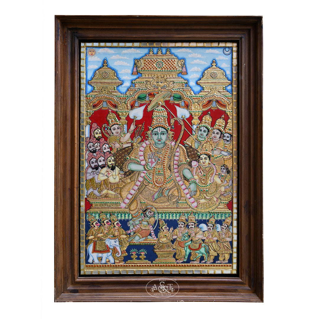 Rama Coronation Tanjore painting 